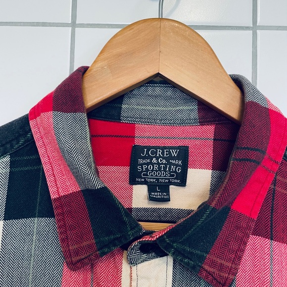 J.Crew Rustic Twill Flannel Plaid Shirt - Picture 2 of 4